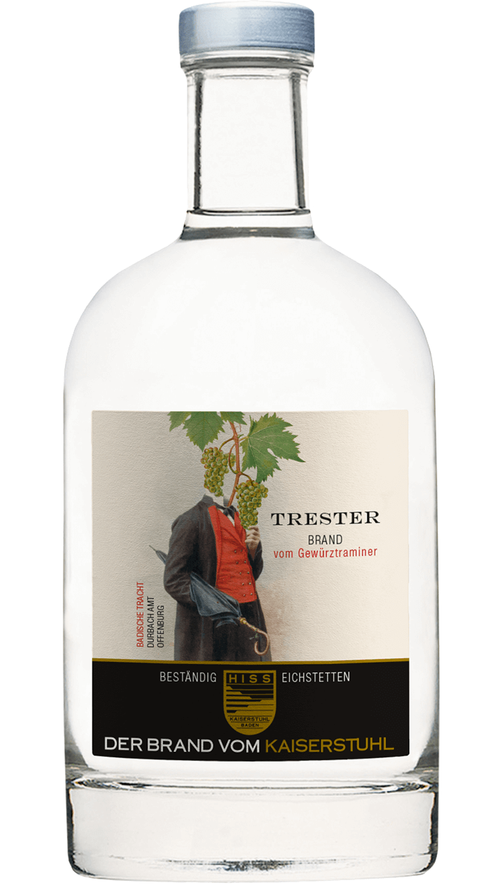 Produktfoto - Trester vom Gewürztraminer aus der Linie Beständig von Weingut Hiss aus Kaiserstuhl, Eichstetten